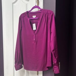 J. Crew Women's Purple Blouse